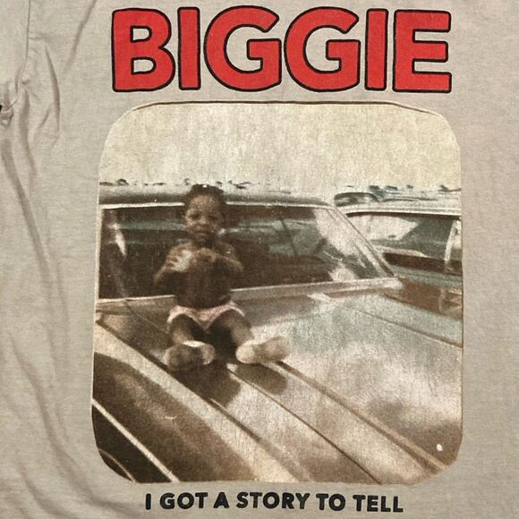Notorious B.I.G. Biggie Smalls M/L Story To Tell Mens Medium Cotton Tee - Picture 3 of 6